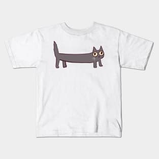 Long cat illustration Kids T-Shirt